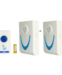 Campanello Senza Fili Doppio Alimentazione 220V Con Spina EU Distanza 50 Metri 36 Melodie IP20