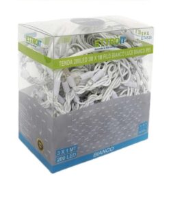 Alternative view of Tenda Luminosa Da Esterno IP65 3M X 1M Con 200 Luci Led Bianco Freddo Con Connettore Prolungabile