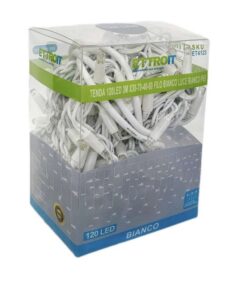 Alternative view of Tenda Luminosa Da Esterno IP65 3MT Con 120 Luci Led Bianco Freddo Effetto Cascata Con Connettore Prolungabile