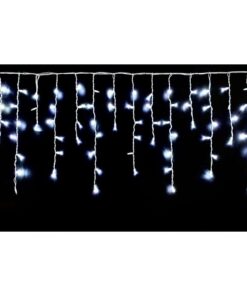 Tenda Luminosa Da Esterno IP65 3MT Con 120 Luci Led Bianco Freddo Effetto Cascata Con Connettore Prolungabile