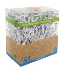 Alternative view of Tenda Luminosa Da Esterno IP65 5M X 0,5M Con 200 Luci Led Bianco Caldo Giallo Con Connettore Prolungabile