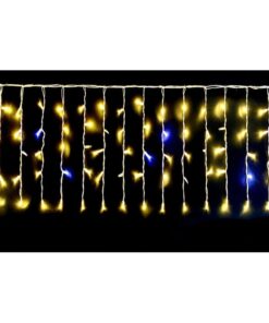 Tenda Luminosa Da Esterno IP65 5M X 0,5M Con 200 Luci Led Bianco Caldo Giallo Con Connettore Prolungabile