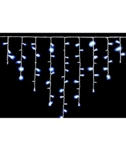 Tenda Luminosa Da Esterno IP65 5MT Con 216 Luci Led Bianco Freddo Effetto Cascata Con Connettore Prolungabile