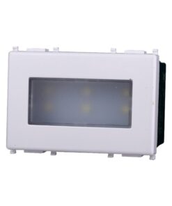 Lampada Led Segnapasso 3P 220V Bianco Freddo 6000K Compatibile Con Vimar Plana