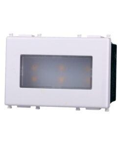 Lampada Led Segnapasso 3P 220V Bianco Caldo 3000K Compatibile Con Vimar Plana