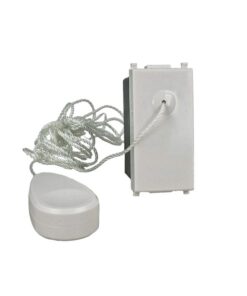 Pulsante Tirante Con Corda 1P 10A Colore BIANCO Compatibile Con Vimar Plana