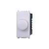 Regolatore Dimmer A Manopola 220V 100-1000W Colore BIANCO Compatibile Con Vimar Plana