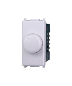 Regolatore Dimmer A Manopola 220V 100-1000W Colore BIANCO Compatibile Con Vimar Plana