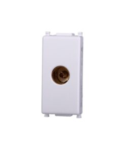 Connettore Presa TV Terminale Femmina Colore BIANCO Compatibile Con Vimar Plana