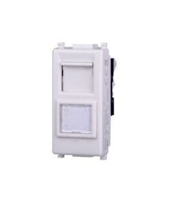 Connettore Rete Presa Dati RJ45 CAT5E Colore BIANCO Compatibile Con Vimar Plana