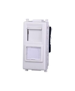 Connettore Rete Presa Dati RJ45 CAT6 Colore BIANCO Compatibile Con Vimar Plana