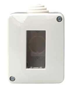 Custodia 1P IP40 Scatola Porta Frutti Da Esterno 1 Posto Modulo Compatibile Con Vimar Plana