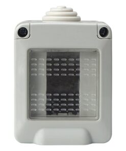 Custodia 1P IP55 Scatola Porta Frutti Con Coperchio 1 Posto Modulo Compatibile Con Vimar Plana