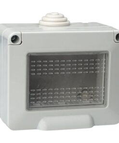 Alternative view of Custodia 3P IP55 Scatola Porta Frutti Con Coperchio 3 Posti Moduli Compatibile Con Vimar Plana