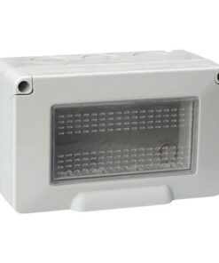 Alternative view of Custodia 4P IP55 Scatola Porta Frutti Con Coperchio 4 Posti Moduli Compatibile Con Vimar Plana