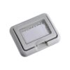 Placca con Coperchio 3P Supporto Stango Idrobox IP55 Compatibile Con Vimar Plana