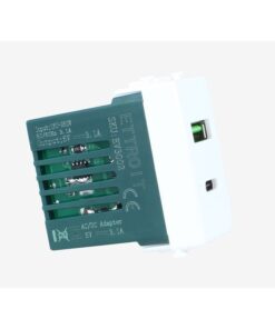Modulo Presa Caricatore USB 2 Porte 3,1A USB-A + USB Type C Colore BIANCO Compatibile Con Vimar Plana - ASDSHOP