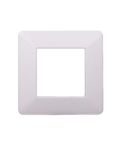 Placca Plastica Serie Starlight 2P Colore Bianco Compatibile Con Vimar Plana