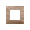 Placca Plastica Serie Starlight 2P Colore Legno Chiaro Compatibile Con Vimar Plana