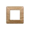 Placca Plastica Serie Starlight 2P Colore Legno Scuro Compatibile Con Vimar Plana