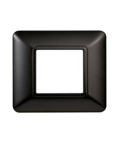 Placca Plastica Serie Starlight 2P Colore Acciaio Scuro Compatibile Con Vimar Plana