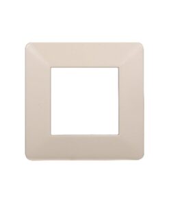 Placca Plastica Serie Starlight 2P Colore Sabbia Compatibile Con Vimar Plana