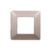 Placca Plastica Serie Starlight 2P Colore Bronzo Compatibile Con Vimar Plana