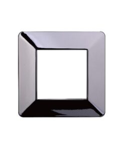 Placca Plastica Serie Starlight 2P Colore Cromato Lucido Compatibile Con Vimar Plana