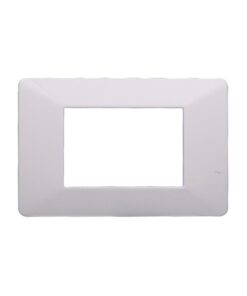 Placca Plastica Serie Starlight 3P Colore Bianco Compatibile Con Vimar Plana