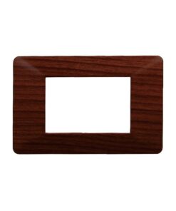 Placca Plastica Serie Starlight 3P Colore Radica Compatibile Con Vimar Plana