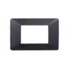 Placca Plastica Serie Starlight 3P Colore Acciaio Scuro Compatibile Con Vimar Plana