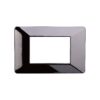 Placca Plastica Serie Starlight 3P Colore Cromato Lucido Compatibile Con Vimar Plana