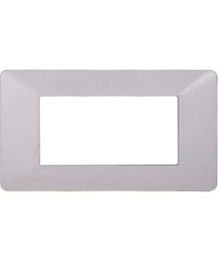 Placca Plastica Serie Starlight 4P Colore Bianco Compatibile Con Vimar Plana