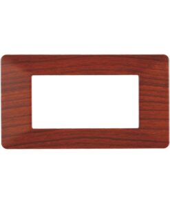 Placca Plastica Serie Starlight 4P Colore Radica Compatibile Con Vimar Plana