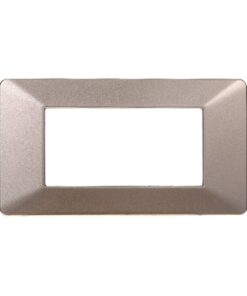 Placca Plastica Serie Starlight 4P Colore Bronzo Compatibile Con Vimar Plana