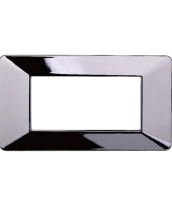Placca Plastica Serie Starlight 4P Colore Cromato Lucido Compatibile Con Vimar Plana