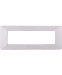 Placca Plastica Serie Starlight 7P Colore Bianco Compatibile Con Vimar Plana