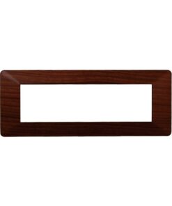 Placca Plastica Serie Starlight 7P Colore Radica Compatibile Con Vimar Plana