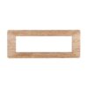 Placca Plastica Serie Starlight 7P Colore Legno Chiaro Compatibile Con Vimar Plana