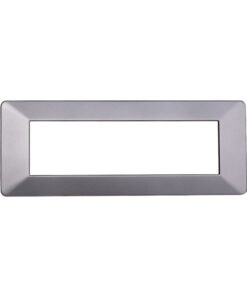 Placca Plastica Serie Starlight 7P Colore Silver Compatibile Con Vimar Plana