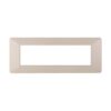 Placca Plastica Serie Starlight 7P Colore Sabbia Compatibile Con Vimar Plana