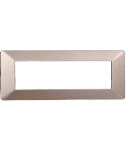 Placca Plastica Serie Starlight 7P Colore Bronzo Compatibile Con Vimar Plana