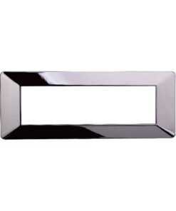 Placca Plastica Serie Starlight 7P Colore Cromato Lucido Compatibile Con Vimar Plana
