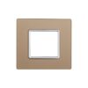 Placca In Vetro Serie Starlight 2P Colore Oro Compatibile Con Vimar Plana