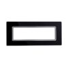Placca In Vetro Serie Starlight 7P Colore Nero Compatibile Con Vimar Plana