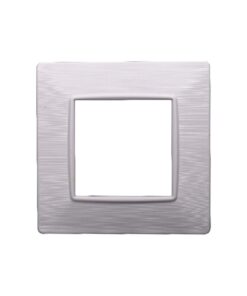 Placca Plastica Serie Starlight 2P Colore Bianco Satinato Compatibile Con Vimar Plana