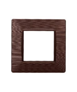 Placca Plastica Serie Starlight 2P Colore Bronzo Satinato Compatibile Con Vimar Plana