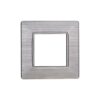 Placca Plastica Serie Starlight 2P Colore Silver Satinato Compatibile Con Vimar Plana