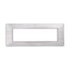 Placca Plastica Serie Starlight 7P Colore Silver Satinato Compatibile Con Vimar Plana