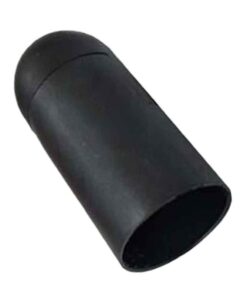 Alternative view of 2 Pezzi Portalampade E14, Portalampada in Termoplastico Nero Slim Cilindro